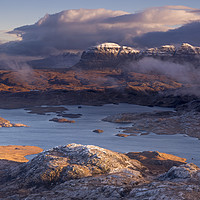 Buy canvas prints of Suilven from Stac Pollaidh. by Garry Smith