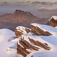 Buy canvas prints of Stac Pollaidh and Suilven from The Fiddler. by Garry Smith