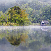 Buy canvas prints of The Boathouse at Rydal Water. by Garry Smith