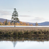 Buy canvas prints of Loch Tulla Panorama. by Garry Smith