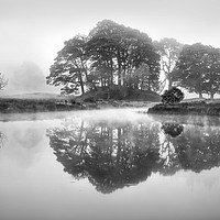 Buy canvas prints of Elterwater Reflections. by Garry Smith