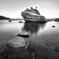 Buy canvas prints of The Bonsai Rock at Lake Tahoe. by Garry Smith