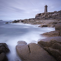 Buy canvas prints of Mean Ruz Lighthouse, Ploumanach, Brittany by Garry Smith