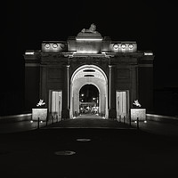 Buy canvas prints of Menin Gate at Night by Garry Smith