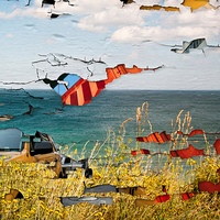 Buy canvas prints of  Sea Cab by Ruta Naujokiene