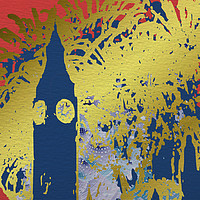 Buy canvas prints of London Fireworks by Ruta Naujokiene