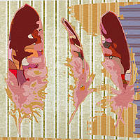 Buy canvas prints of Three Feathers by Ruta Naujokiene
