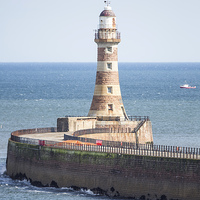 Buy canvas prints of Roker Pier Lighthouse by I Burns
