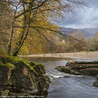 Buy canvas prints of Autumn, River Coe by Mike Stephen