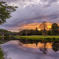Buy canvas prints of River Don Sunset by Mike Stephen
