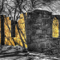 Buy canvas prints of Sunlit Ruin by Mike Stephen
