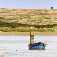 Buy canvas prints of Boat on the Ythan by Mike Stephen