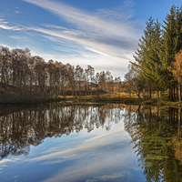 Buy canvas prints of Lochan Reflections by Mike Stephen