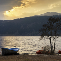 Buy canvas prints of  Loch Ness Dusk by Mike Stephen