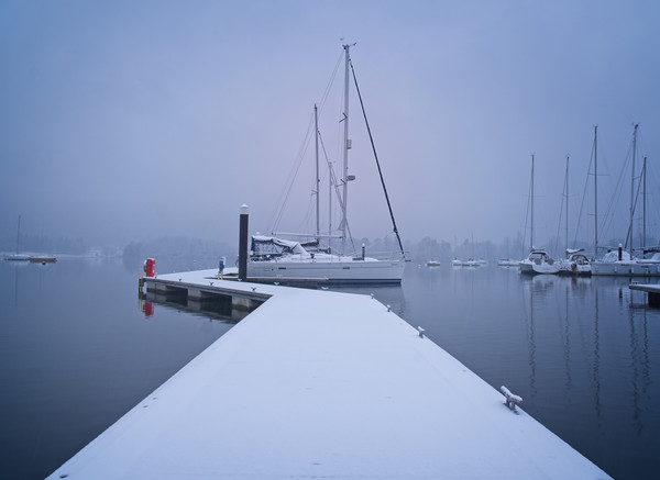 Windermere Dawn Picture Board by Mike Stephen