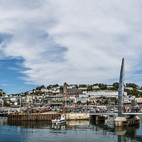 Buy canvas prints of Torquay Panorama by Tracey Yeo