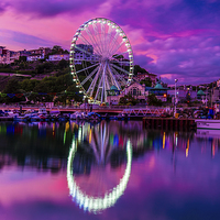 Buy canvas prints of Riviera Big Wheel. by Tracey Yeo