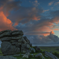 Buy canvas prints of Fire In The Sky by Tracey Yeo