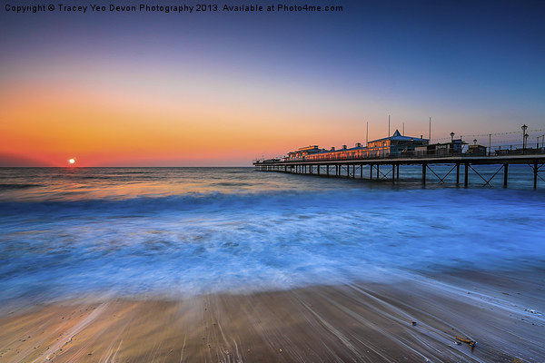 Paignton Beach Sunrising. Picture Board by Tracey Yeo