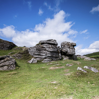 Buy canvas prints of Bell Tor Dartmoor by Tracey Yeo