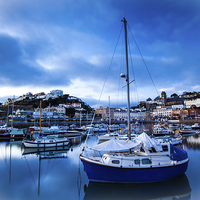 Buy canvas prints of Torquay Harbour Blues by Tracey Yeo