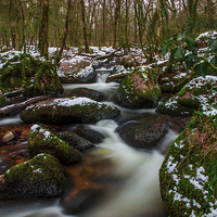 Buy canvas prints of Becka Brook Snowfall by Tracey Yeo