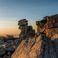 Buy canvas prints of Golden Staple Tor by Tracey Yeo
