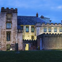 Buy canvas prints of Torre Abbey Floodlit by Tracey Yeo