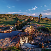 Buy canvas prints of Windy Post Dartmoor. by Tracey Yeo