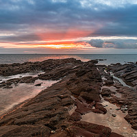 Buy canvas prints of Shoalstone Sunrise. by Tracey Yeo