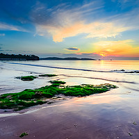 Buy canvas prints of Sunrise over Torbay. by Tracey Yeo