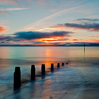 Buy canvas prints of Daybreak from Teignmouth Beach by Tracey Yeo