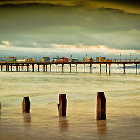 Buy canvas prints of Teignmouth Pier At dawn. by Tracey Yeo