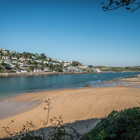 Buy canvas prints of Salcombe Estuary From Mill Bay. by Tracey Yeo