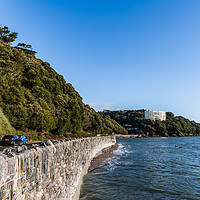 Buy canvas prints of High Tide At Meadfoot Beach  by Tracey Yeo