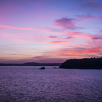 Buy canvas prints of Meadfoot Sunset by Tracey Yeo
