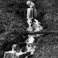 Buy canvas prints of  Hardcastle Crags B&W by Robert Dickinson