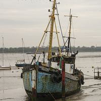 Buy canvas prints of Old fishing boat Ranger by Brian Fry