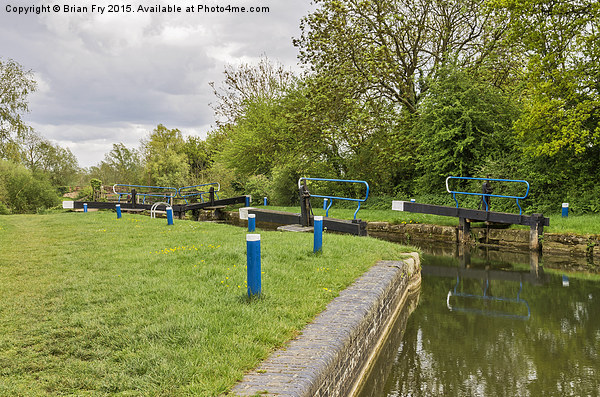  Langford lock gates Picture Board by Brian Fry
