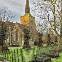 Buy canvas prints of  Church View by Brian Fry