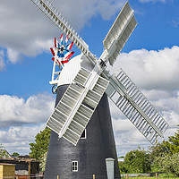 Buy canvas prints of Thelnetham Tower mill by Brian Fry