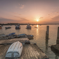 Buy canvas prints of Keyhaven Harbour Sunrise by Kevin Browne