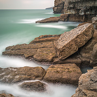 Buy canvas prints of Dancing Ledge, Dorset by Kevin Browne
