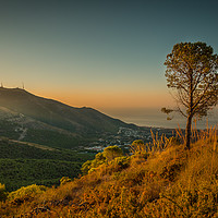 Buy canvas prints of Sunrise Over The Mijas Hills In Spain by Kevin Browne