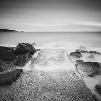 Buy canvas prints of Solent B&W Abstract by Kevin Browne