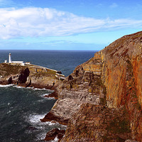 Buy canvas prints of South Stack Lighthouse, Coastal View, Anglesey, Wa by Lauren Bywater