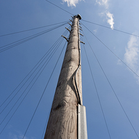 Buy canvas prints of Telegraph pole to the sky by Dean Mitchell