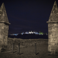 Buy canvas prints of Stirling Castle from Old Bridge by Bob  Dale