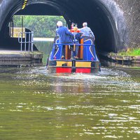 Buy canvas prints of Canal boat by jim huntsman