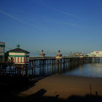 Buy canvas prints of Pier view by jim huntsman
